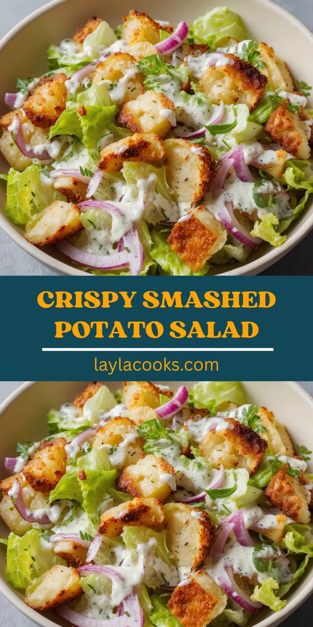 Crispy Smashed Potato Salad