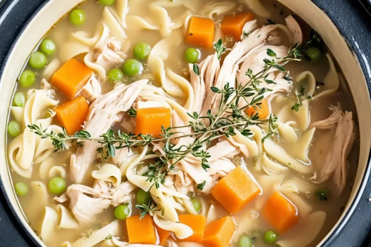 Crockpot Chicken Noodle Soup