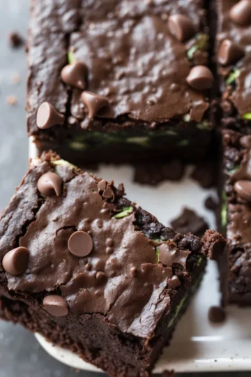 Double-Chocolate Zucchini Brownies