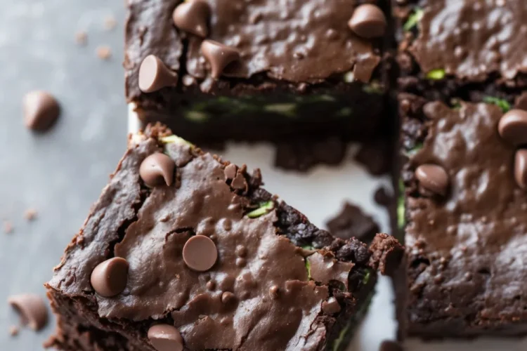 Double-Chocolate Zucchini Brownies