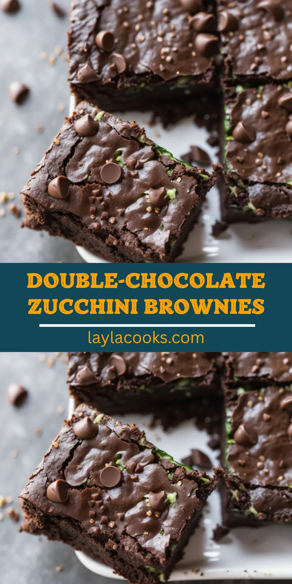 Double-Chocolate Zucchini Brownies