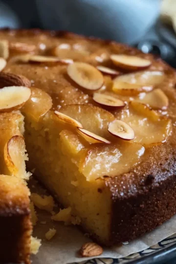 Flourless Apple, Almond & Cardamom Cake