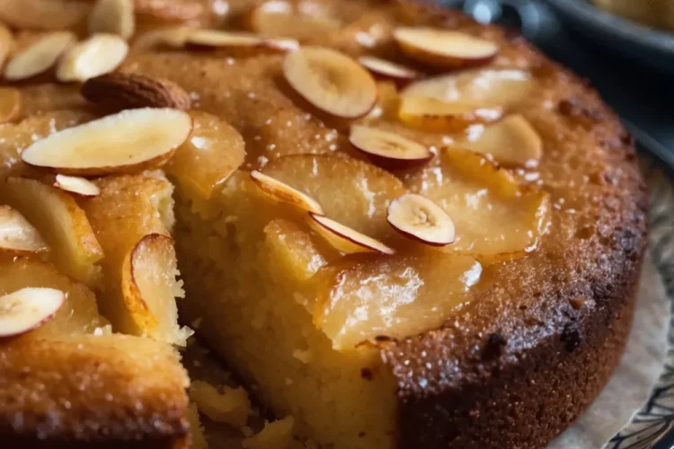 Flourless Apple, Almond & Cardamom Cake