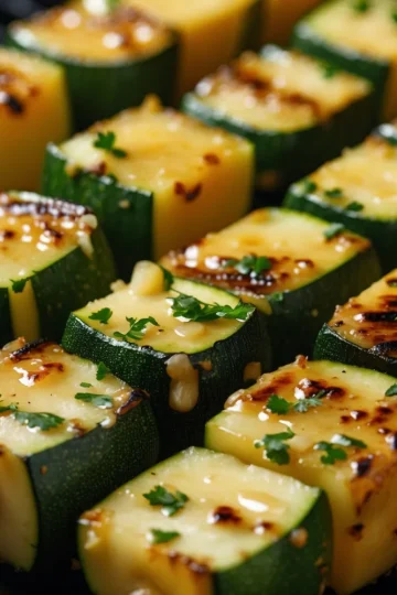 Garlic Butter Zucchini Skewers