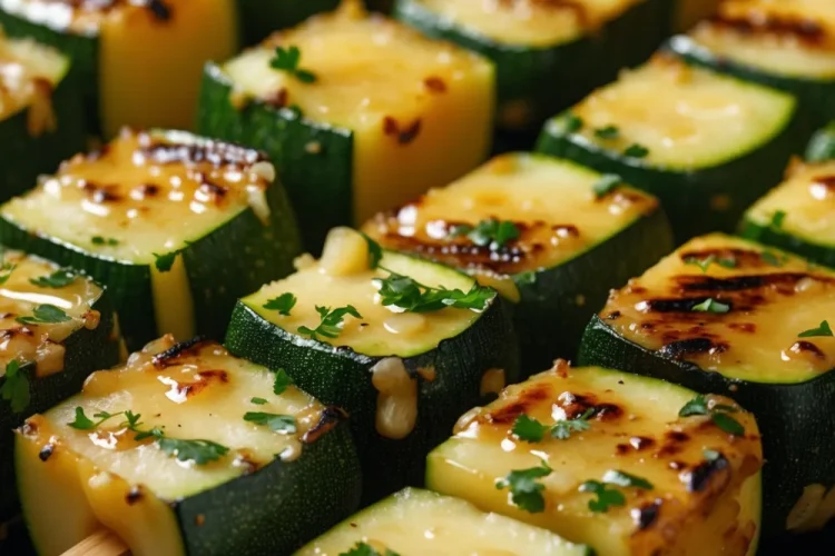 Garlic Butter Zucchini Skewers