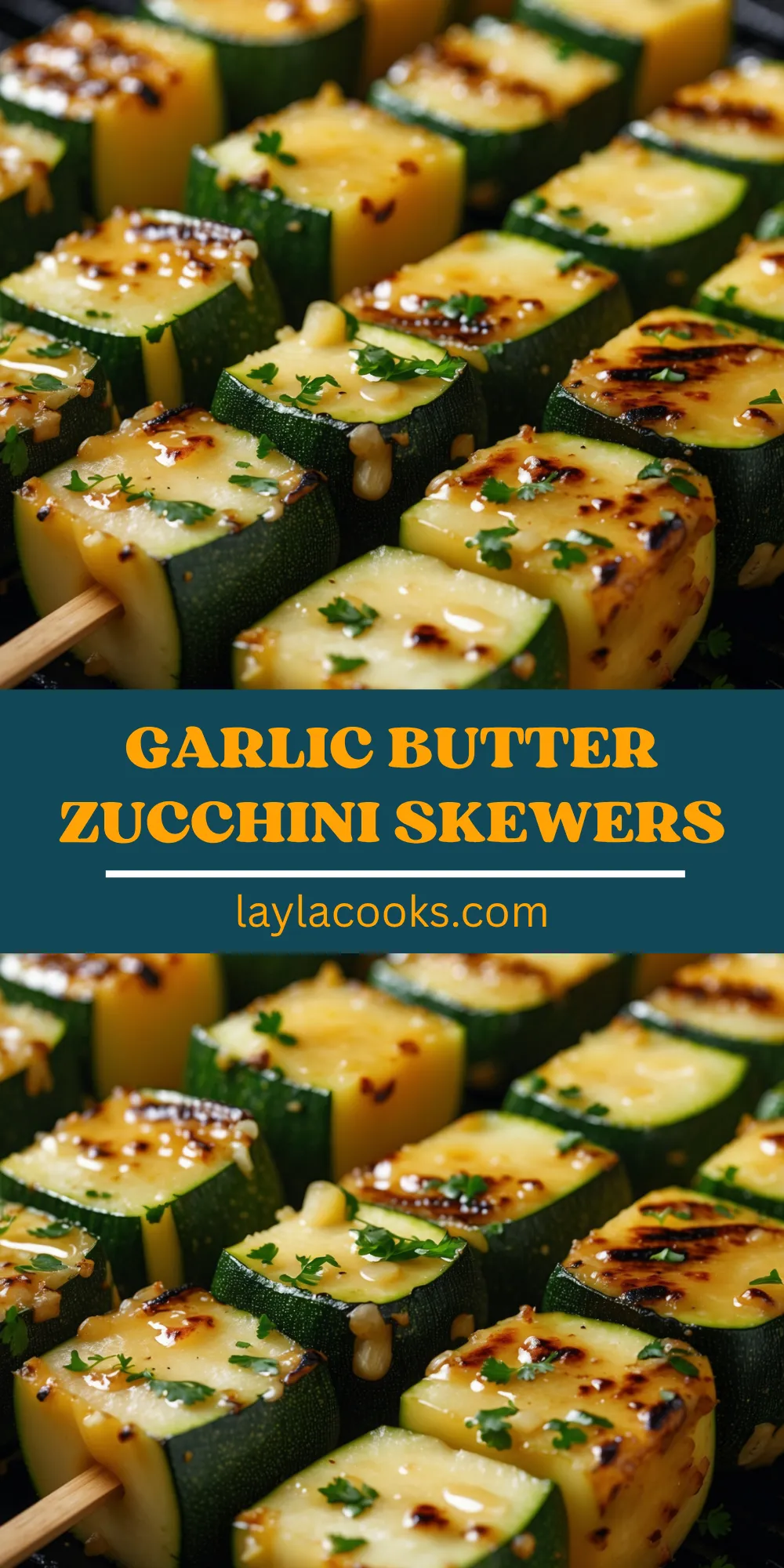 Garlic Butter Zucchini Skewers