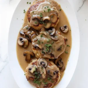 Ground Chicken Salisbury Steak