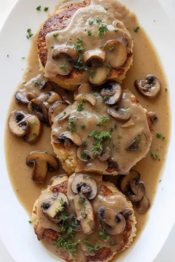 Ground Chicken Salisbury Steak