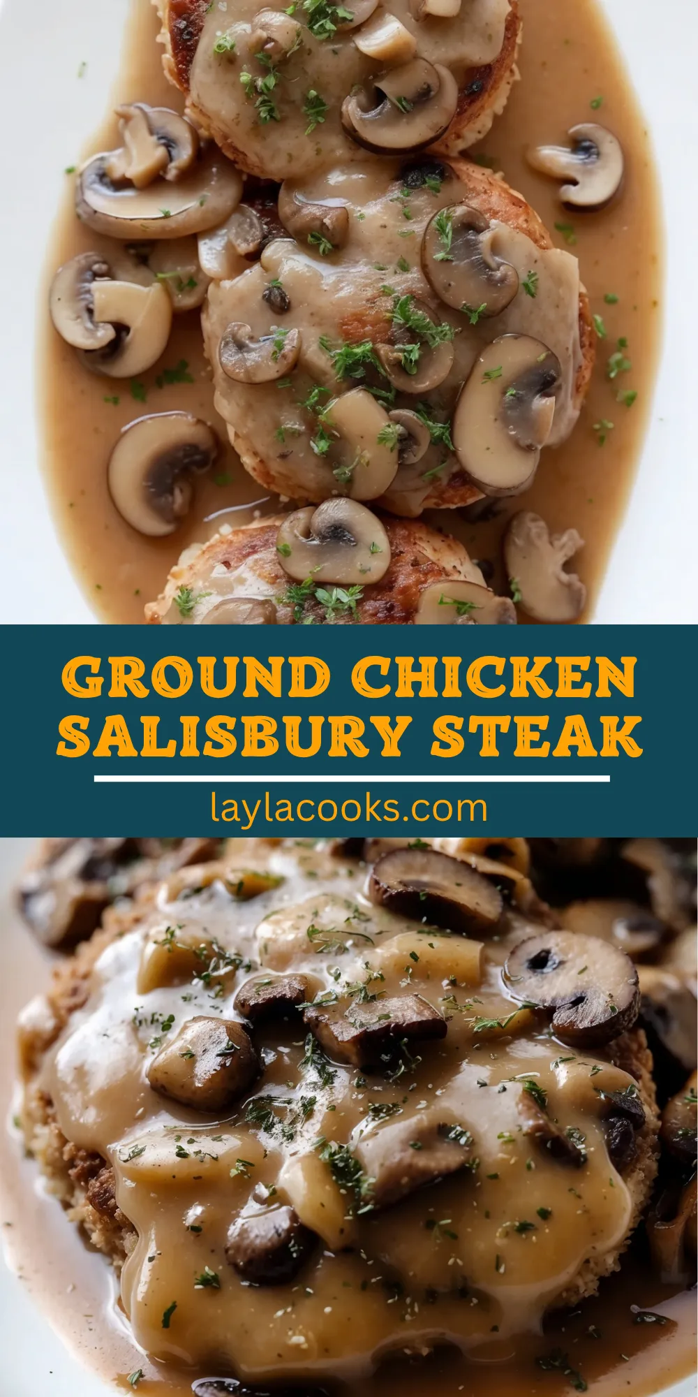 Ground Chicken Salisbury Steak