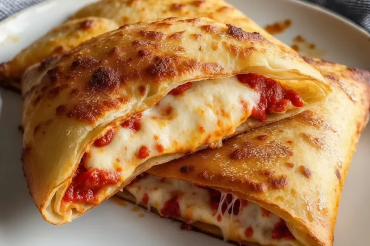 Homemade Cheesy Pizza Pockets