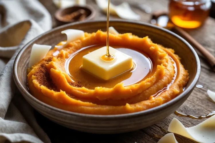 Honey Butter Mashed Sweet Potatoes