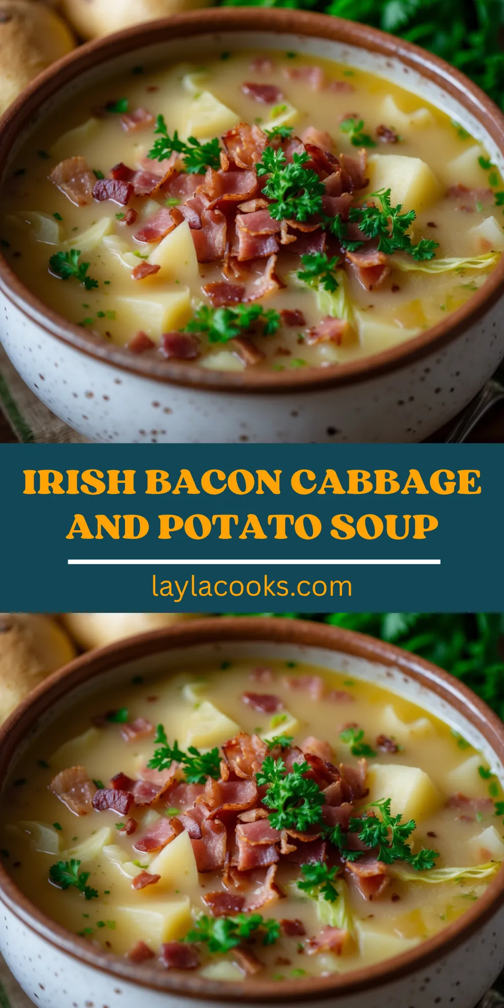Irish Bacon Cabbage and Potato Soup