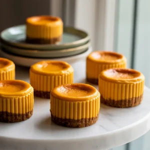 Mini Pumpkin Cheesecakes