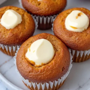 Mini Pumpkin Cream Cheese Muffins