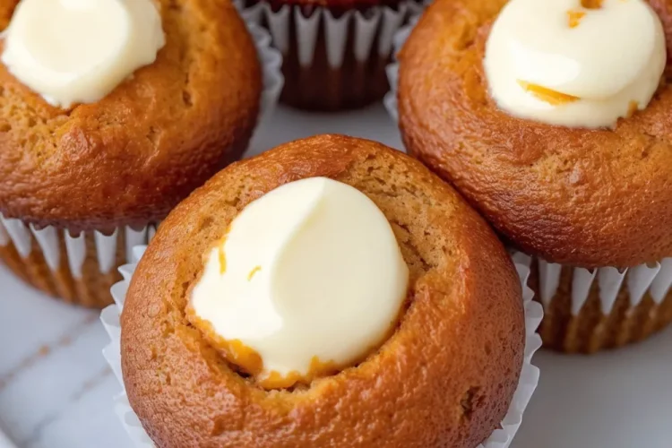 Mini Pumpkin Cream Cheese Muffins