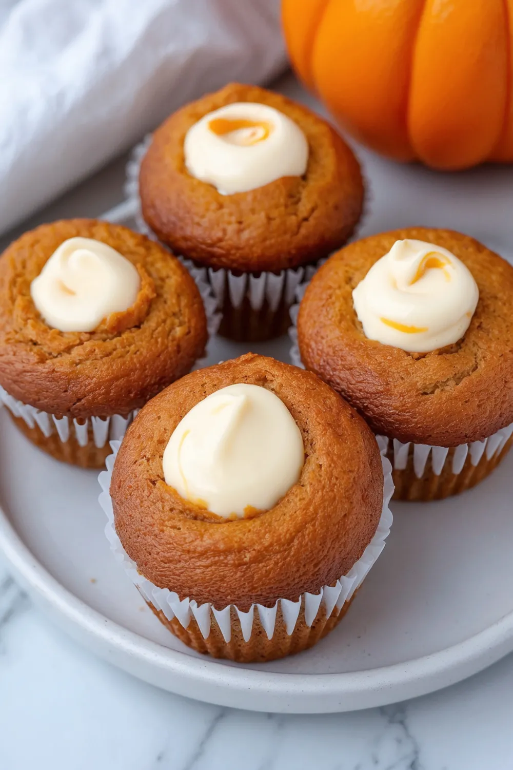 Mini Pumpkin Cream Cheese Muffins