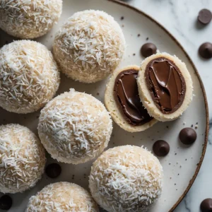 Mint Chocolate Chip Snowball Cookies