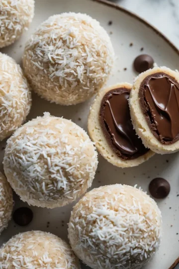 Mint Chocolate Chip Snowball Cookies
