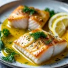 Monkfish with Garlic Butter and Lemon