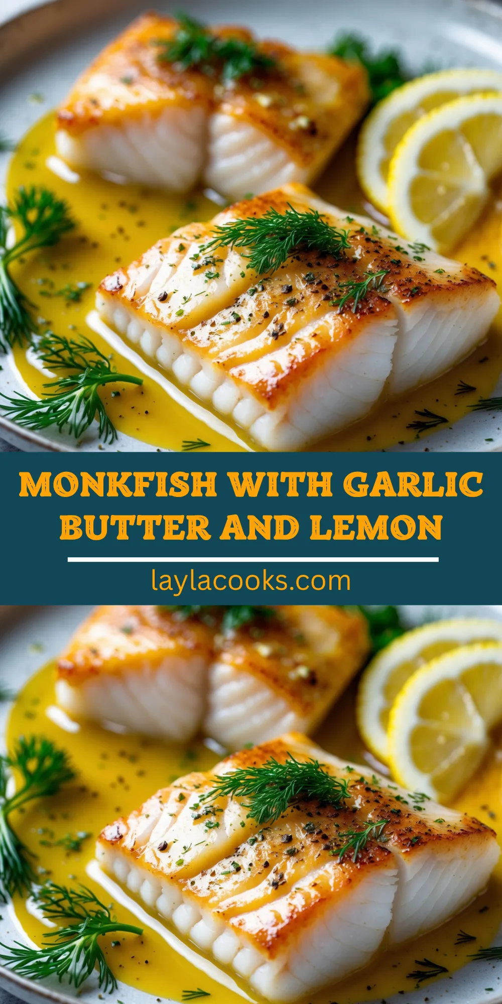 Monkfish with Garlic Butter and Lemon