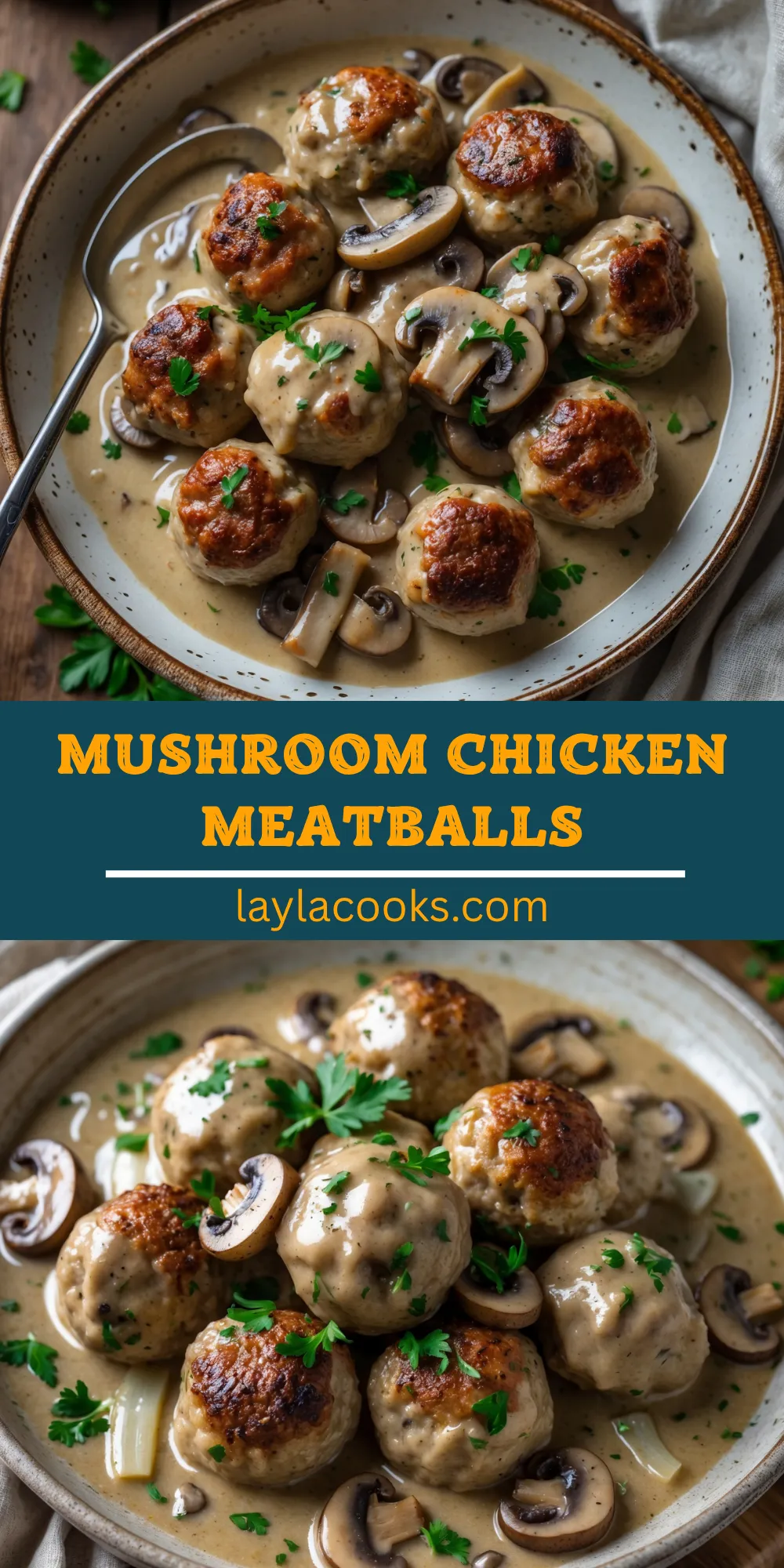 Mushroom Chicken Meatballs