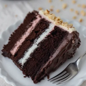 Neapolitan Chocolate Cake