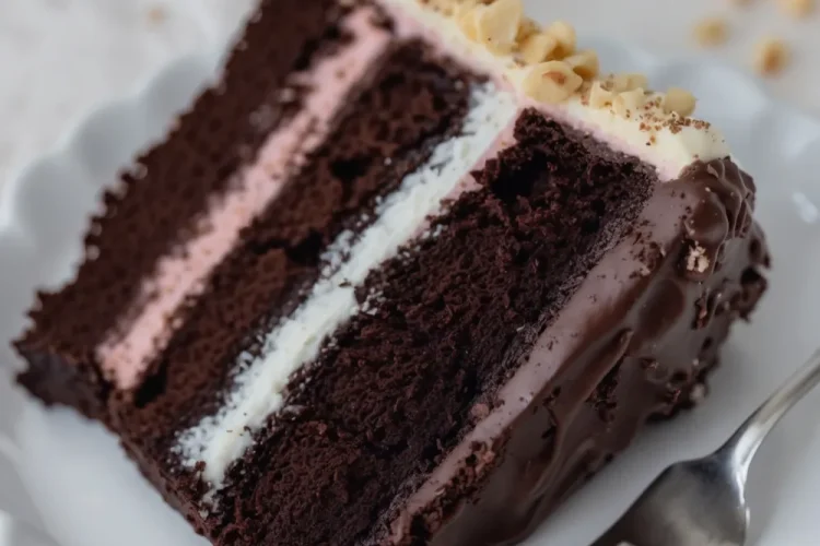 Neapolitan Chocolate Cake