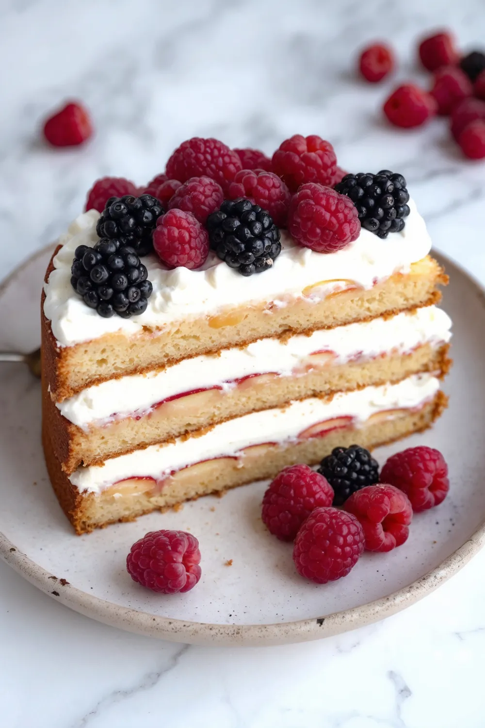 Nectarine Layer Cake