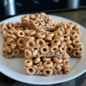 No-Bake Cheerio and Peanut Butter Bars