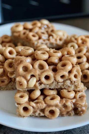 No-Bake Cheerio and Peanut Butter Bars