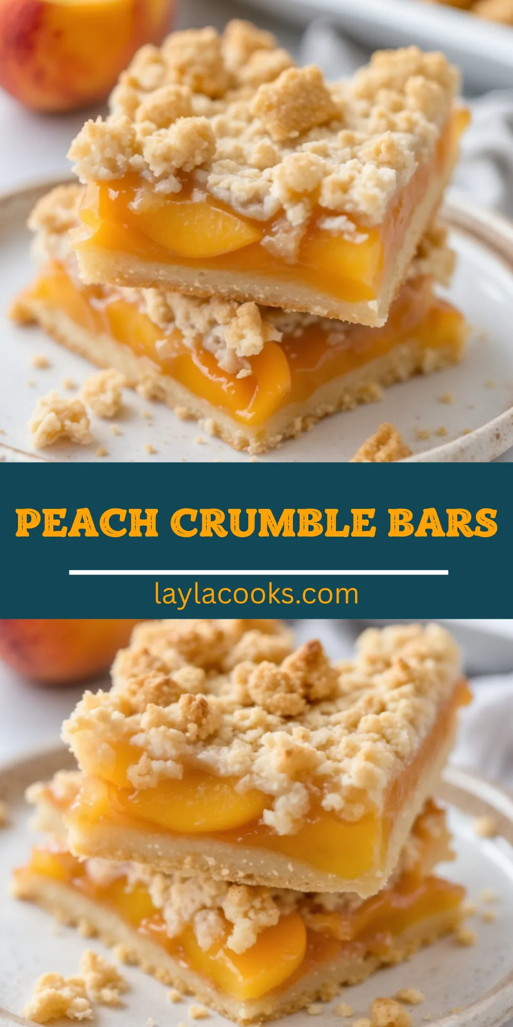 Peach Crumble Bars
