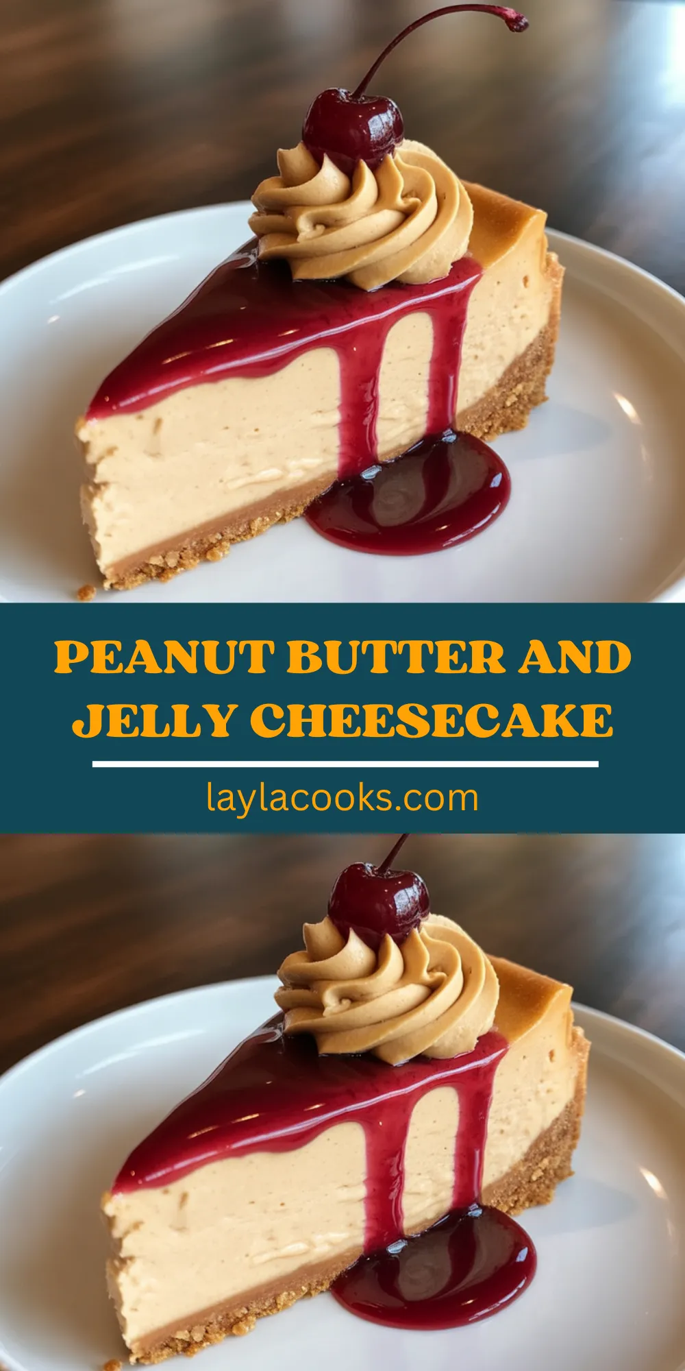 Peanut Butter and Jelly Cheesecake