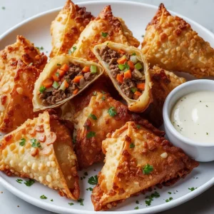 Philly Cheesesteak Egg Rolls