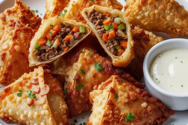 Philly Cheesesteak Egg Rolls