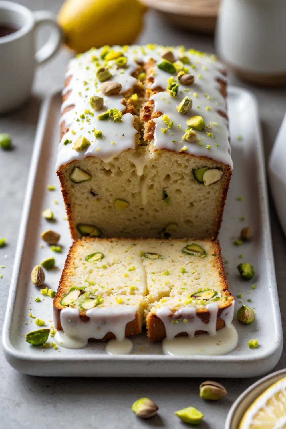 Pistachio Lemon Breakfast Bread