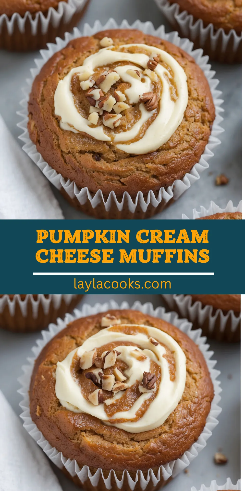 Pumpkin Cream Cheese Muffins