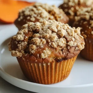Pumpkin Muffins with Streusel Topping