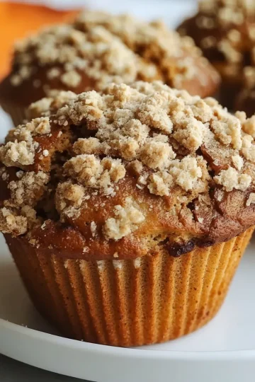 Pumpkin Muffins with Streusel Topping