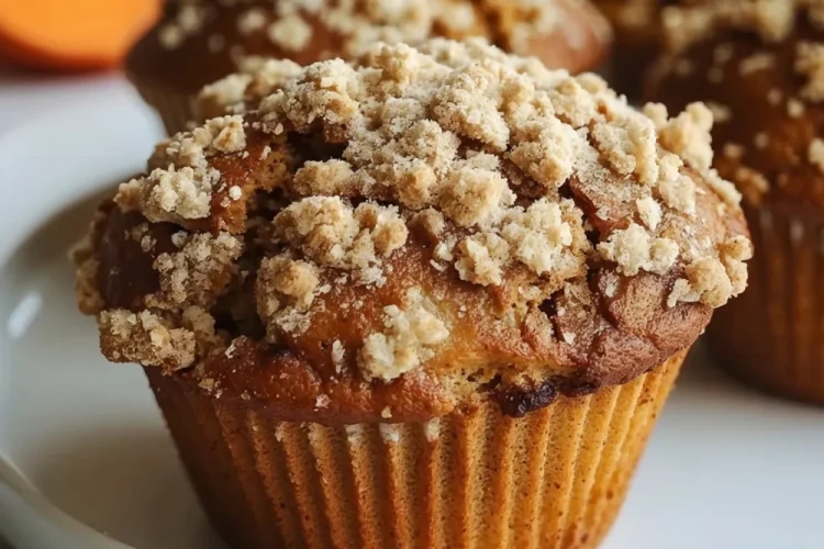 Pumpkin Muffins with Streusel Topping