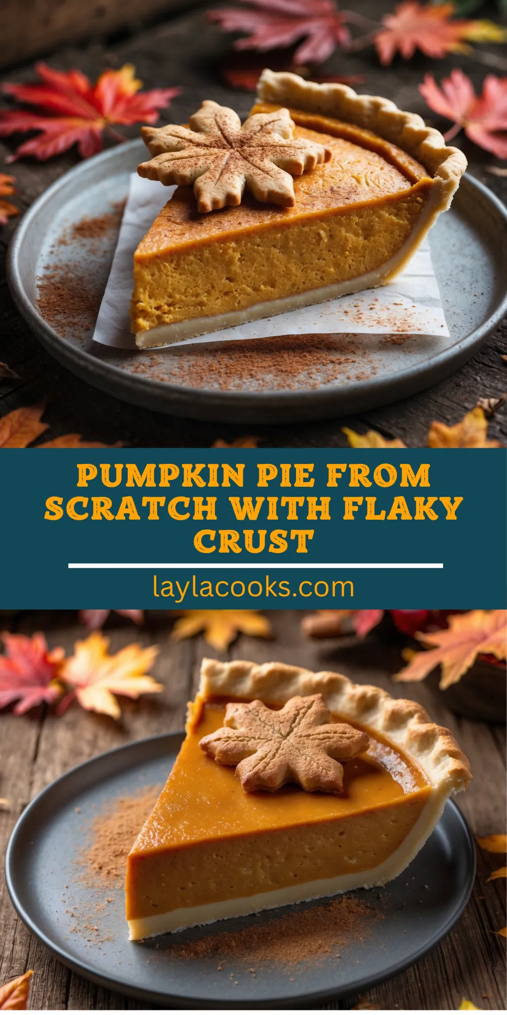 Pumpkin Pie from Scratch with Flaky Crust 