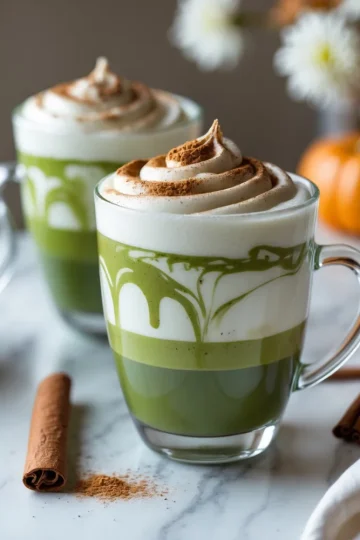 Pumpkin Spice Matcha Latte