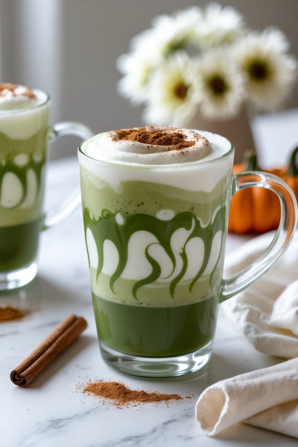 Pumpkin Spice Matcha Latte