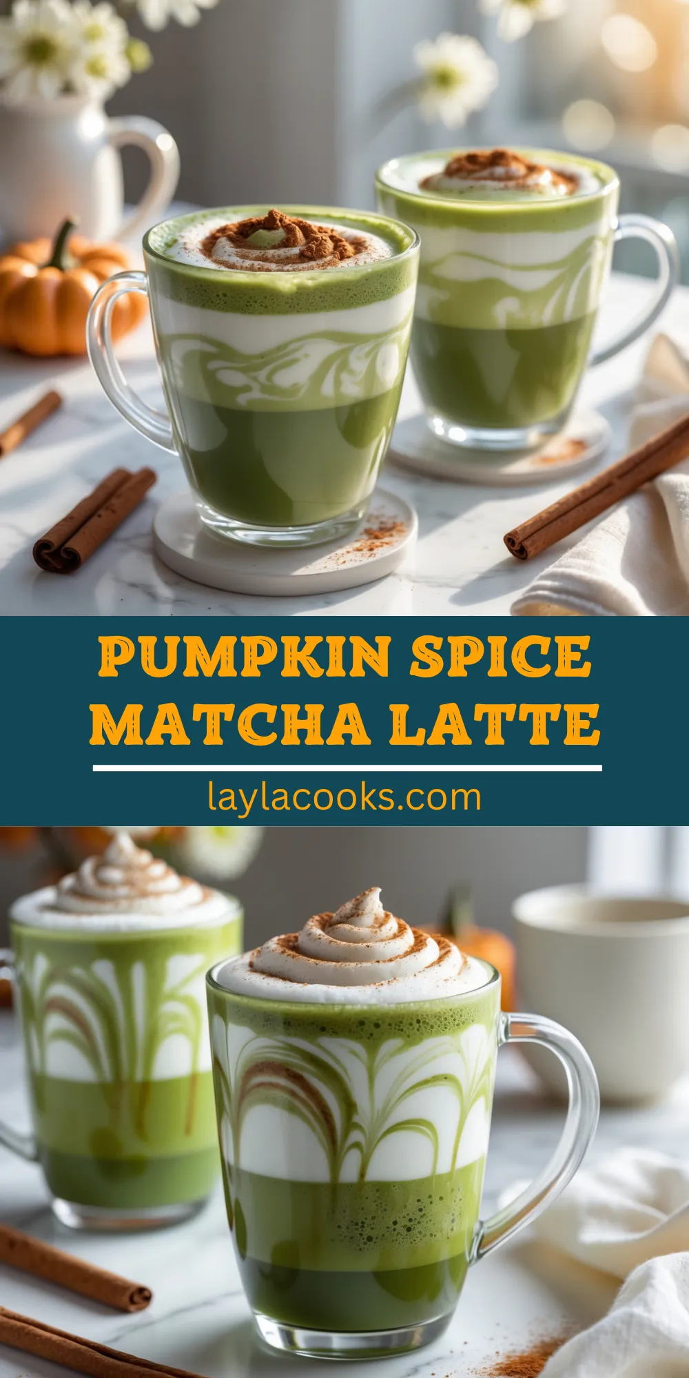 Pumpkin Spice Matcha Latte