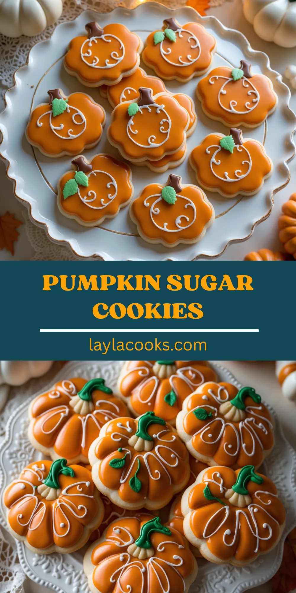 Pumpkin Sugar Cookies
