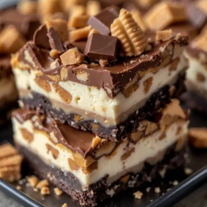 Reese’s Butterfinger Cheesecake Bars