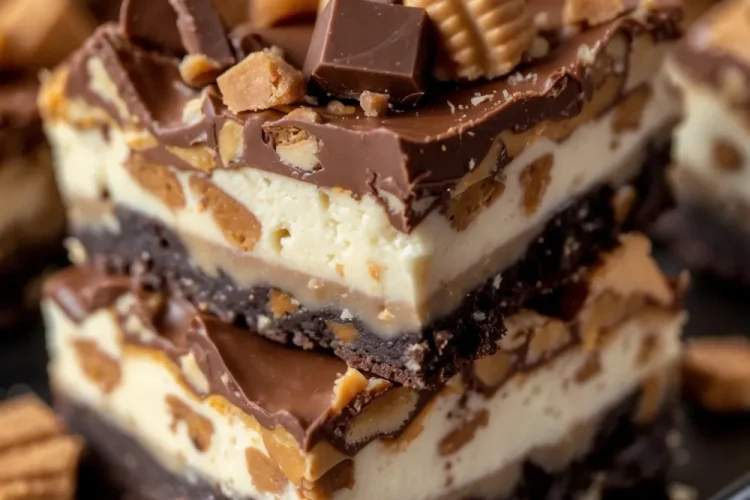 Reese’s Butterfinger Cheesecake Bars