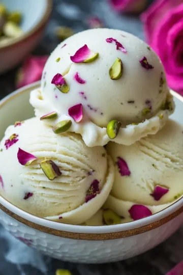 Rose Pistachio Ice Cream