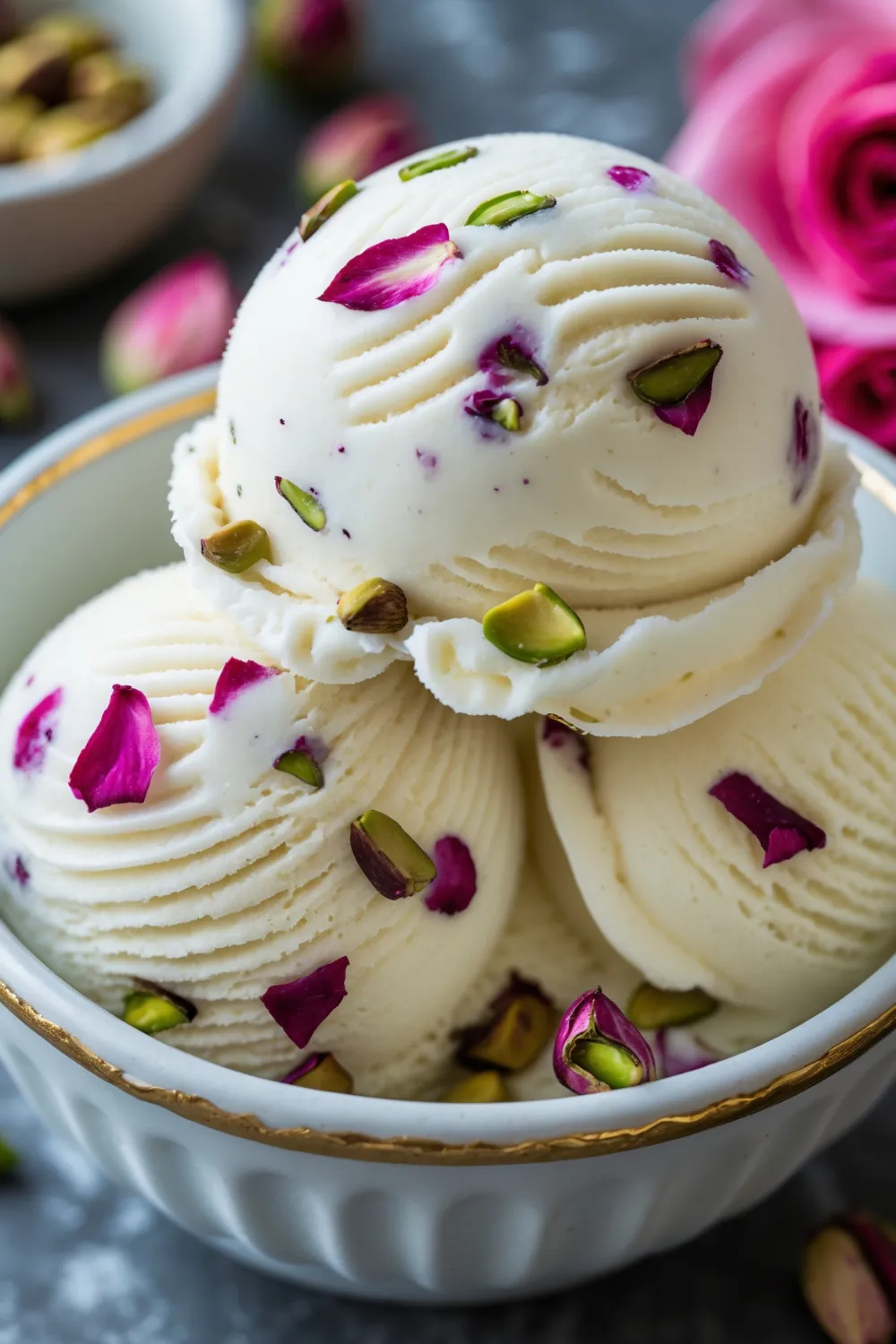 Rose Pistachio Ice Cream