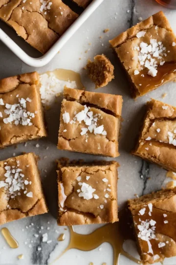 Salty Maple Brown Butter Blondies