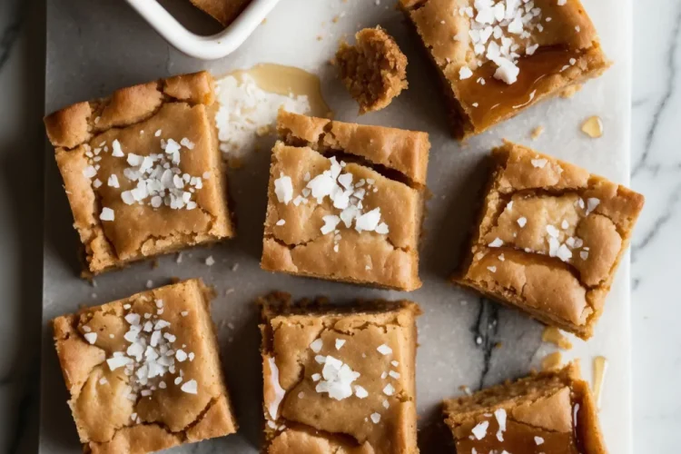Salty Maple Brown Butter Blondies